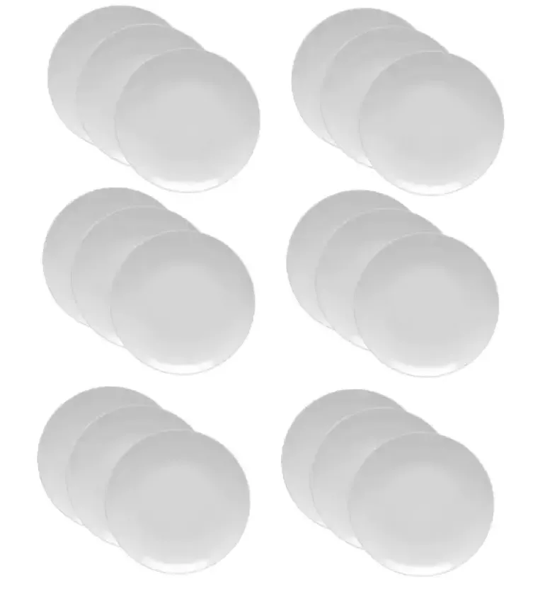 LUBIANA HOTEL BOSS 18x Talerz płytki 31 cm | biały | porcelana