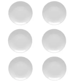 LUBIANA HOTEL BOSS 6x Talerz płytki 25 cm | biały | porcelana