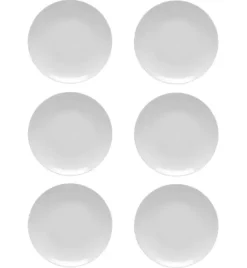 LUBIANA HOTEL BOSS 6x Talerz płytki 28 cm | biały | porcelana