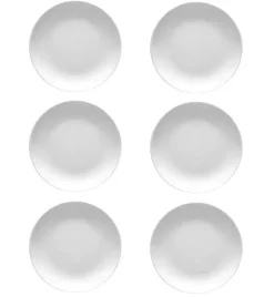 LUBIANA HOTEL BOSS 6x Talerz płytki 19 cm | biały | porcelana