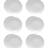 LUBIANA HOTEL BOSS 12x Talerz płytki 25 cm | biały | porcelana