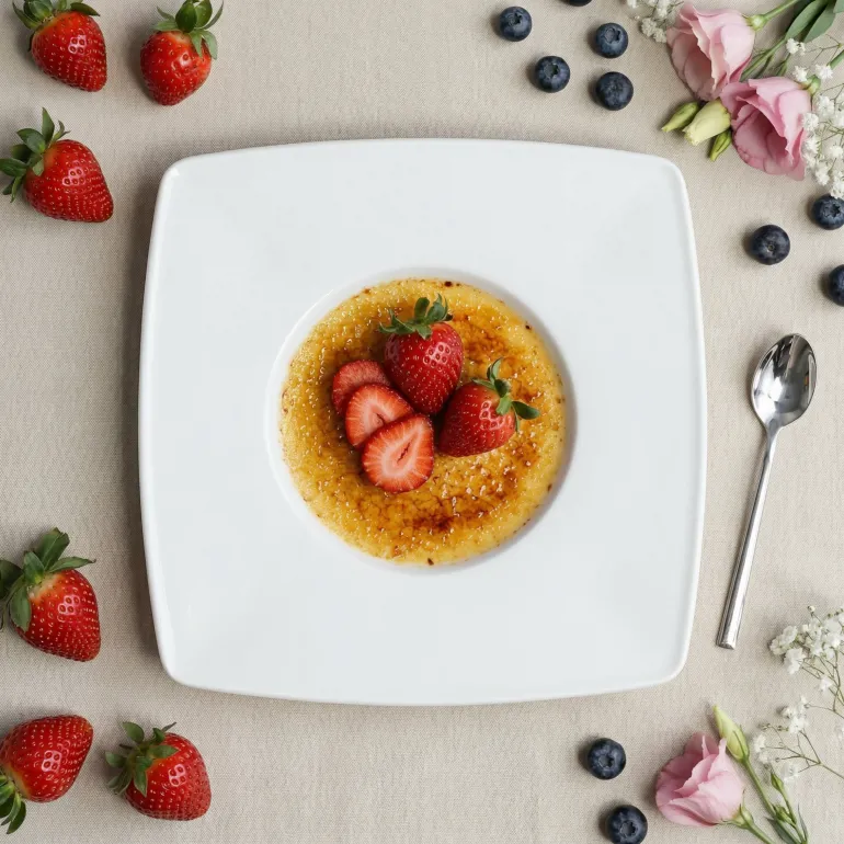 LUBIANA HOTEL | Victoria 6x Talerz do deserów 26 cm | biały | porcelana