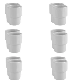 LUBIANA KASZUB / HEL 0610 - 30 SZT. Kubek bez ucha 300 ml | porcelana