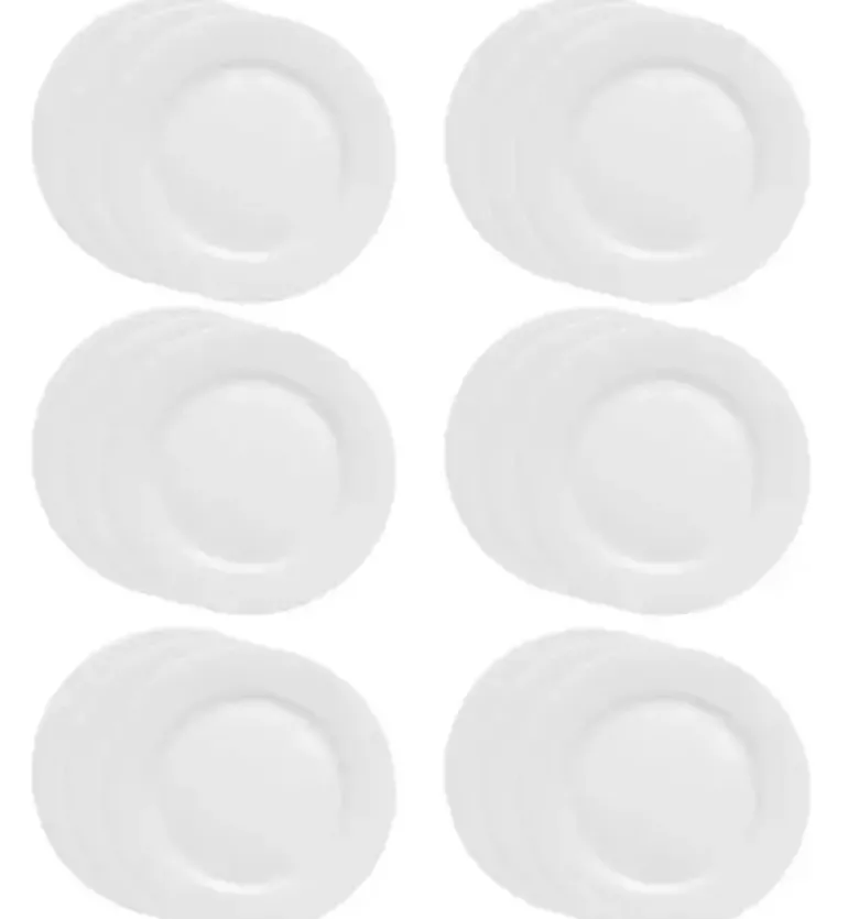 LUBIANA KASZUB/HEL 0234 - 18 SZT. - Talerz płytki 24 cm | porcelana