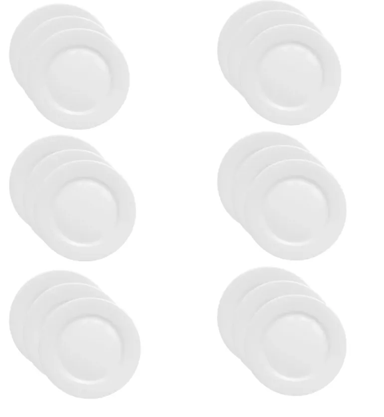 LUBIANA KASZUB / HEL 0230 - 30 SZT. - talerz płytki 19 cm | porcelana