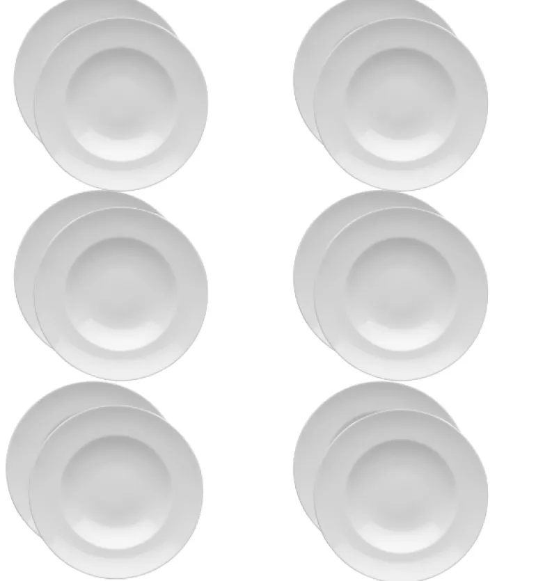 LUBIANA KASZUB/HEL 0223 Talerz głęboki 27 cm - 18 SZT. | porcelana