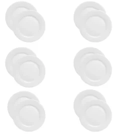 LUBIANA KASZUB / HEL 0232 Talerz płytki 21 cm - 30 SZT. | porcelana
