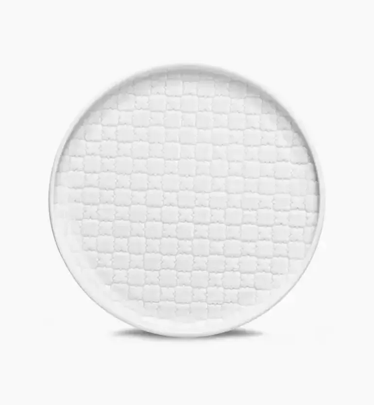 LUBIANA MARRAKESZ Komplet Talerz deserowy 17,5 cm / 12 os / 12 el / biały