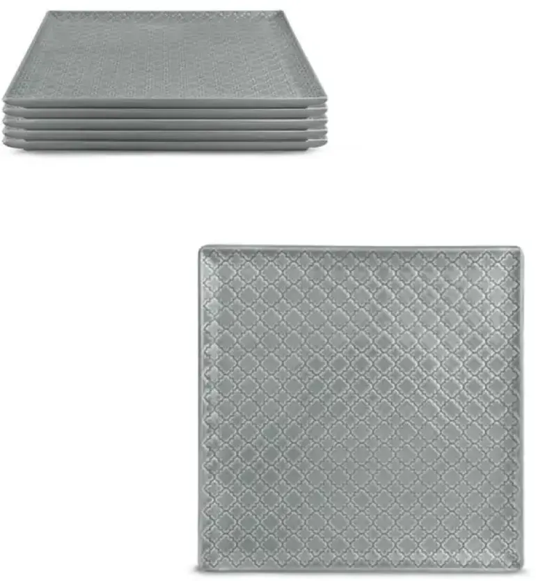 LUBIANA MARRAKESZ K1 6x Talerz obiadowy 25,5 cm / szary