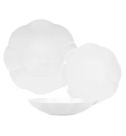 LUBIANA NAOMI Serwis obiadowy 24 os / 72 elementy | biała porcelana
