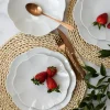 LUBIANA NAOMI Serwis obiadowy 6 osób / 18 elementów | biała porcelana