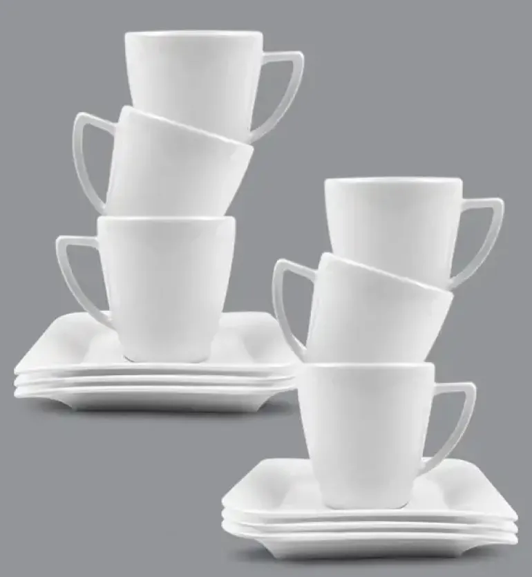 LUBIANA OPERA Komplet filiżanka 200 ml + spodek 14,5 cm / 6 os / 12 el