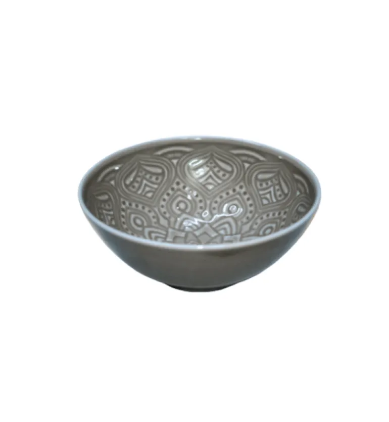 LUBIANA ORIENTAL | KM00 | SZARY | Salaterka 15 cm | porcelana luz