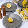 LUBIANA ORIENTAL | KM00 | SZARY | Talerz obiadowy 25 cm | porcelana luz
