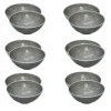 LUBIANA ORIENTAL | KM00 | SZARY | 12x salaterka 15 cm | porcelana luz