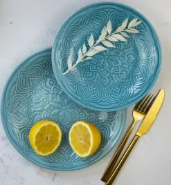 LUBIANA ORIENTAL | K6 NIEBIESKI | Talerz obiadowy 25 cm | porcelana luz