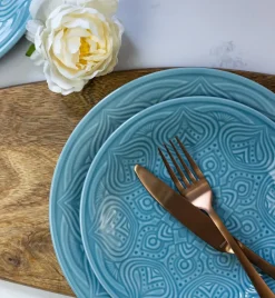 LUBIANA ORIENTAL | K6 NIEBIESKI | Serwis obiadowy 18/54 el | porcelana