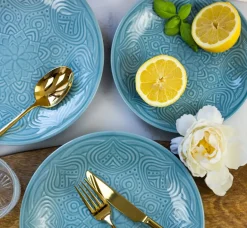 LUBIANA ORIENTAL | K6 NIEBIESKI | Serwis obiadowy 18/54 el | porcelana