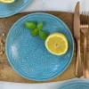 LUBIANA ORIENTAL | K6 NIEBIESKI | 6x Talerz deserowy 21 cm | porcelana luz