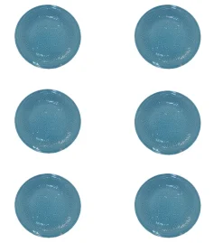 LUBIANA ORIENTAL | K6 NIEBIESKI | 6x Talerz deserowy 21 cm | porcelana luz