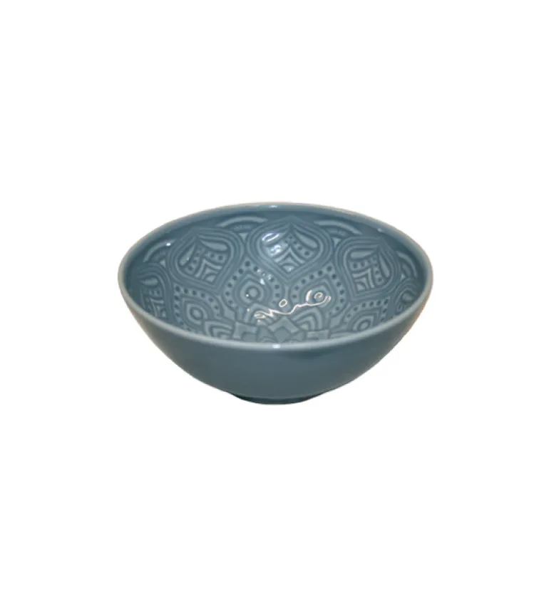 LUBIANA ORIENTAL | K9 SZARO-NIEBIESKI | Serwis obiadowy 18/54 el | porcelana