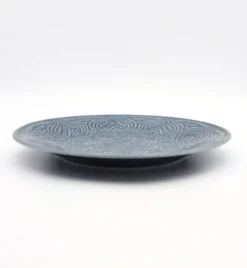LUBIANA ORIENTAL | K9 SZARO - NIEBIESKI | Talerz obiadowy 25 cm | porcelana luz
