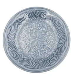 LUBIANA ORIENTAL | K9 SZARO - NIEBIESKI | Talerz obiadowy 25 cm | porcelana luz