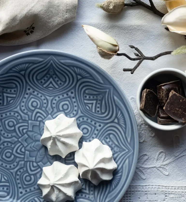 LUBIANA ORIENTAL | K9 SZARO-NIEBIESKI | Serwis obiadowy 12/36 el | porcelana