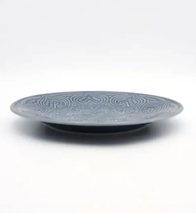 LUBIANA ORIENTAL | K9 SZARO-NIEBIESKI | Serwis obiadowy 12/36 el | porcelana