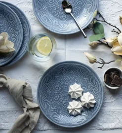 LUBIANA ORIENTAL | K9 SZARO-NIEBIESKI | Serwis obiadowy 12/36 el | porcelana