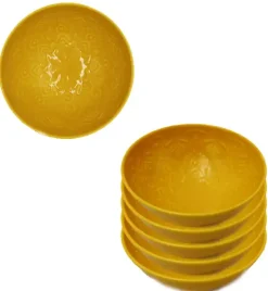 LUBIANA ORIENTAL | KY ŻÓŁTY | Salaterka 15 cm - 6 SZT | porcelana luz