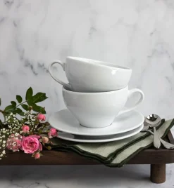 LUBIANA PAULA Komplet Filiżanka 300 ml + spodek 17 cm / 6 os / 12 el / porcelana