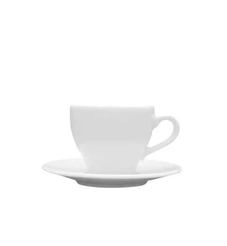 LUBIANA PAULA Komplet filiżanka do espresso 70 ml + spodek 12 cm / 6 os / 12 el / porcelana