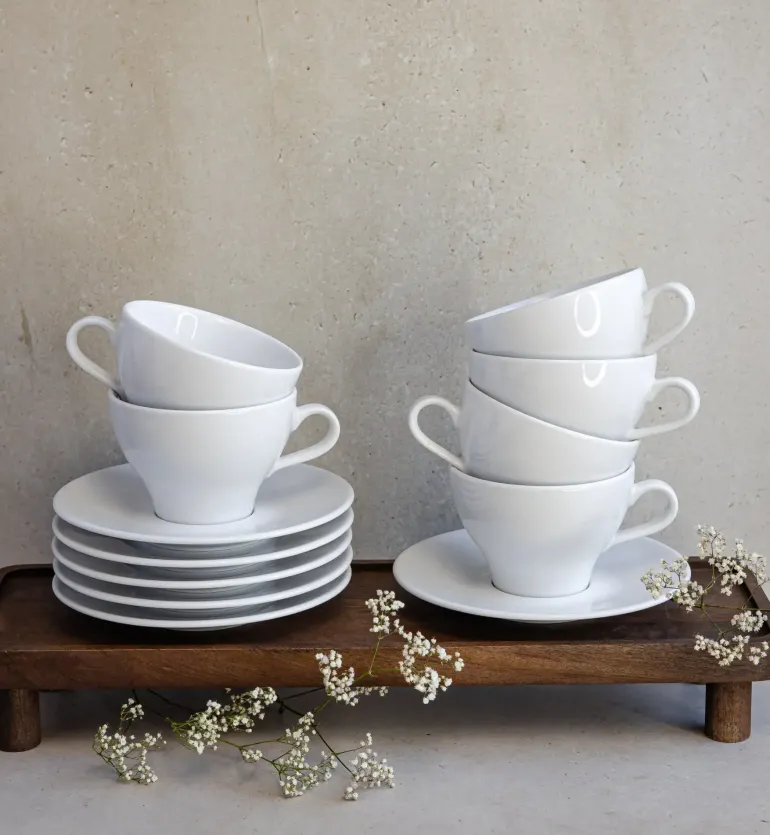 LUBIANA PAULA Komplet filiżanka 290 ml + spodek 17 cm / 12 os / 24 el
