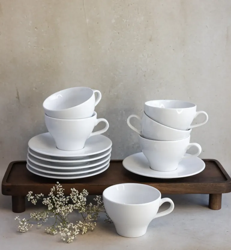 LUBIANA PAULA Komplet filiżanka 290 ml + spodek 17 cm / 12 os / 24 el