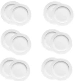 LUBIANA ROMA ETO HOTEL (LU0346) 12x Talerz obiadowy 25,6 cm | biały | porcelana