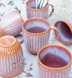 LUBIANA STONEWARE BLUSH | Kubek 350 ml | luz | kolor łososiowy