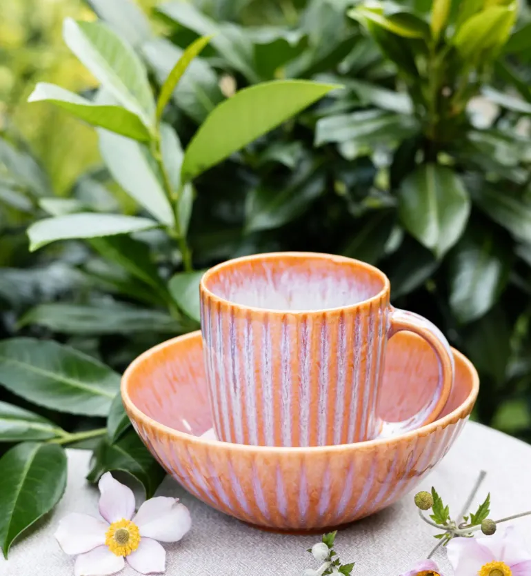 LUBIANA STONEWARE BLUSH | Kubek 350 ml | luz | kolor łososiowy