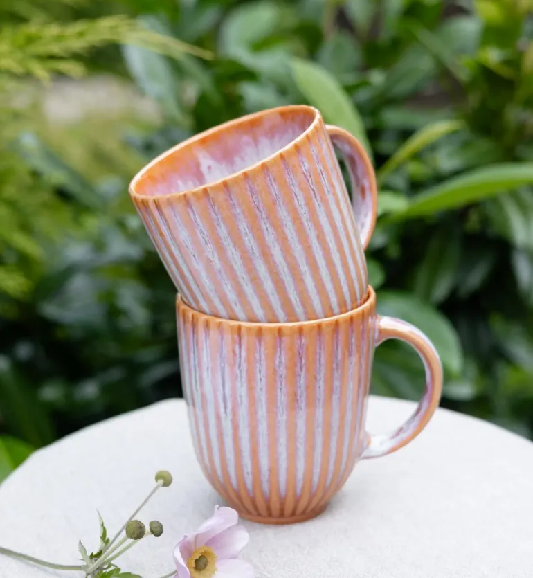 LUBIANA STONEWARE BLUSH | Kubek 350 ml | luz | kolor łososiowy