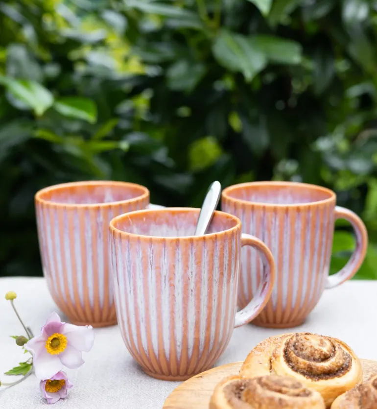 LUBIANA STONEWARE BLUSH | Kubek 350 ml | luz | kolor łososiowy