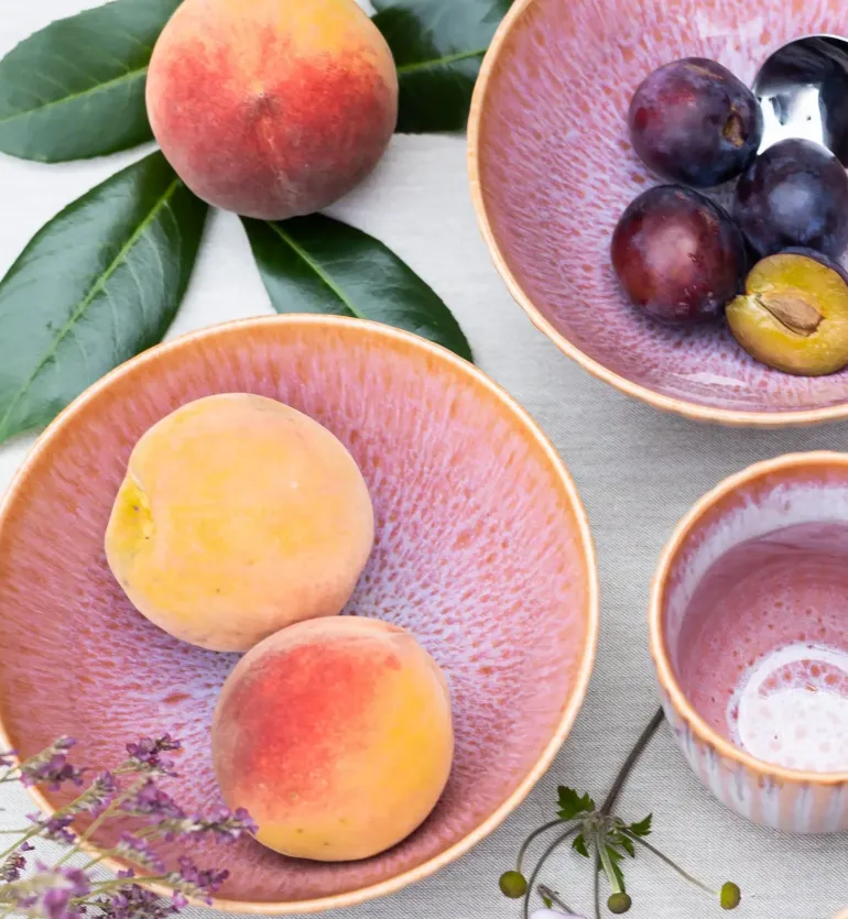 LUBIANA STONEWARE BLUSH | Salaterka 17 cm luz | kolor łososiowy
