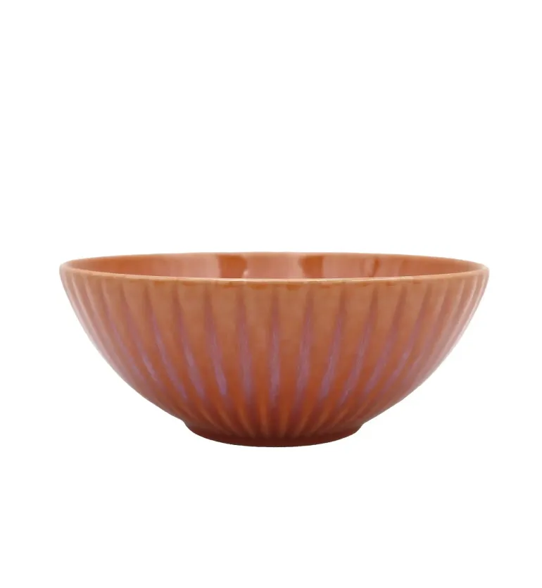 LUBIANA STONEWARE BLUSH | Salaterka 17 cm luz x 18 szt. | kolor łososiowy