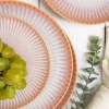 LUBIANA STONEWARE BLUSH | Talerz obiadowy 27 cm x 12 szt. | luz | kolor łososiowy