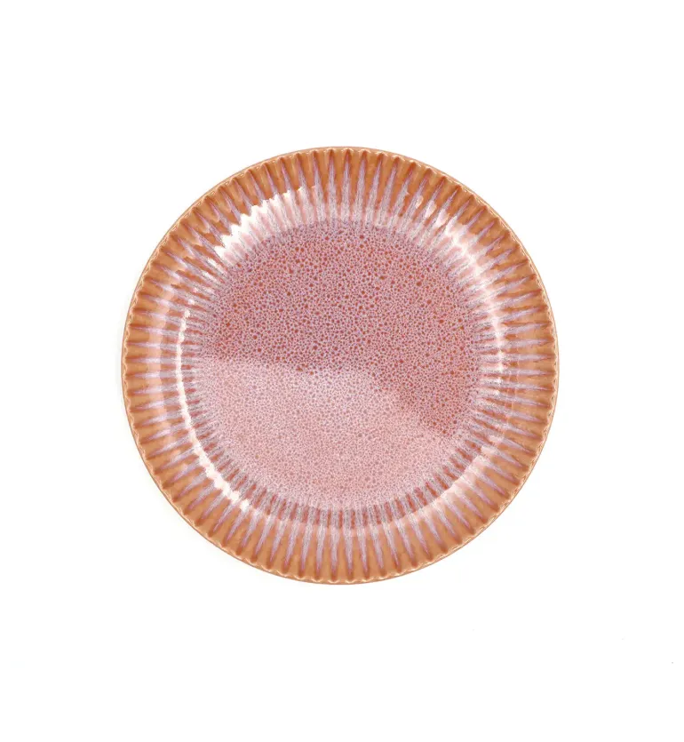 LUBIANA STONEWARE BLUSH | Talerz deserowy 21 cm | luz | kolor łososiowy