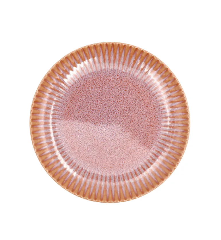 LUBIANA STONEWARE BLUSH | Talerz obiadowy 27 cm x 6 szt. | luz | kolor łososiowy