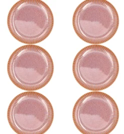 LUBIANA STONEWARE BLUSH | Talerz obiadowy 27 cm x 6 szt. | luz | kolor łososiowy