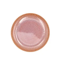 LUBIANA STONEWARE BLUSH | Talerz deserowy 21 cm x 12 szt. | luz | kolor łososiowy
