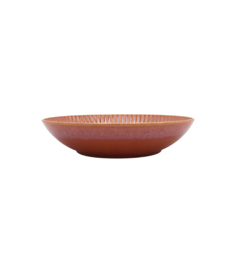 LUBIANA STONEWARE CERAMIKA BLUSH | Serwis obiadowy 24 elementy dla 8 osób | kolor łososiowy