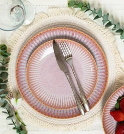LUBIANA STONEWARE CERAMIKA | BLUSH | Serwis obiadowy 54 elementy dla 18 osób | kolor łososiowy