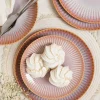 LUBIANA STONEWARE CERAMIKA | BLUSH | Serwis obiadowy 72 elementy dla 24 osób | kolor łososiowy